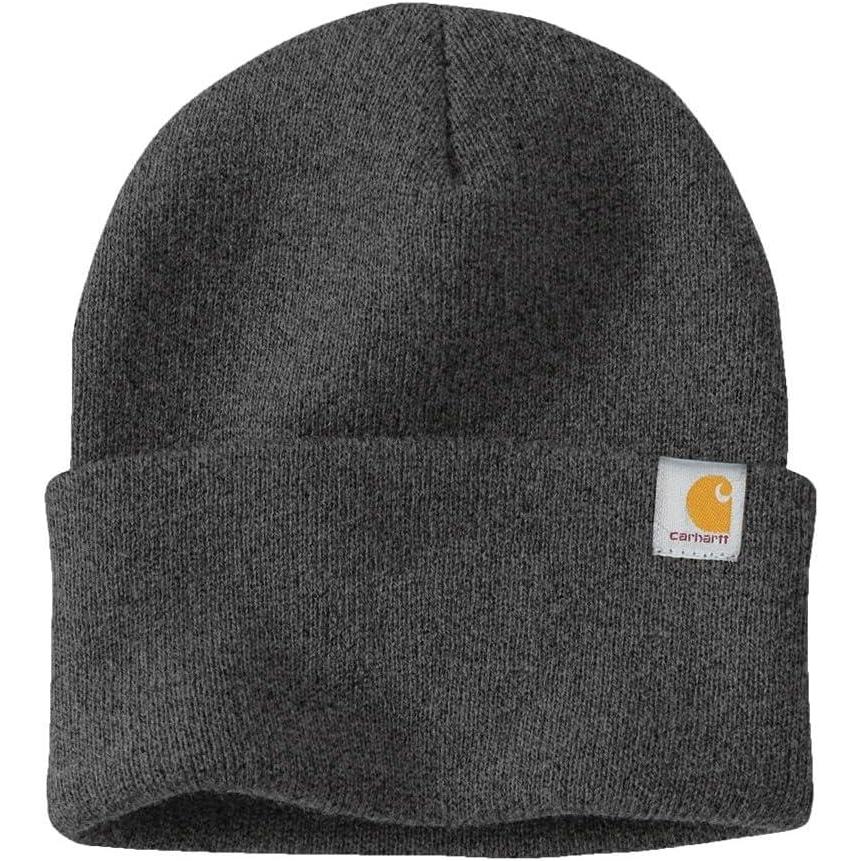 imageCarhartt Mens Knit Cuffed Beanie 104597Coal Heather