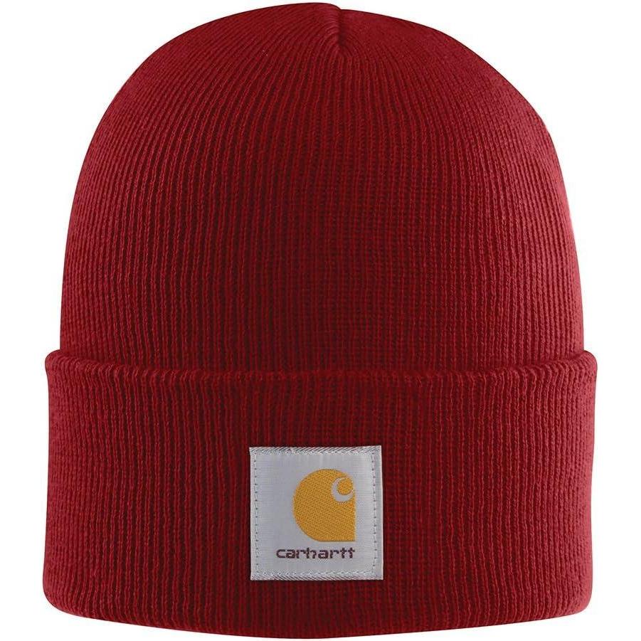 imageCarhartt Mens Knit Cuffed Beanie CloseoutDark Crimson