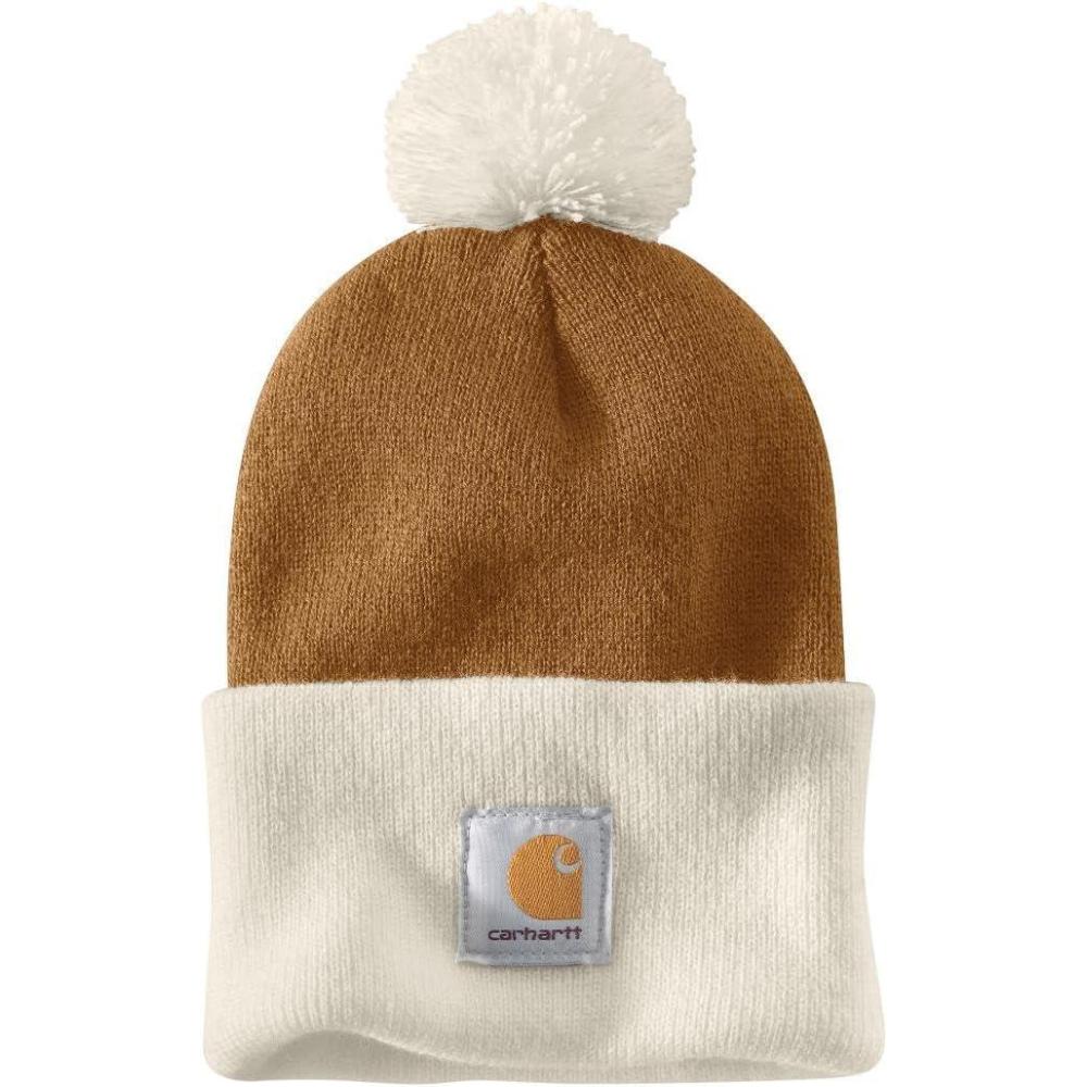 imageCarhartt Mens Knit Pom Cuffed BeanieCarhartt Brown