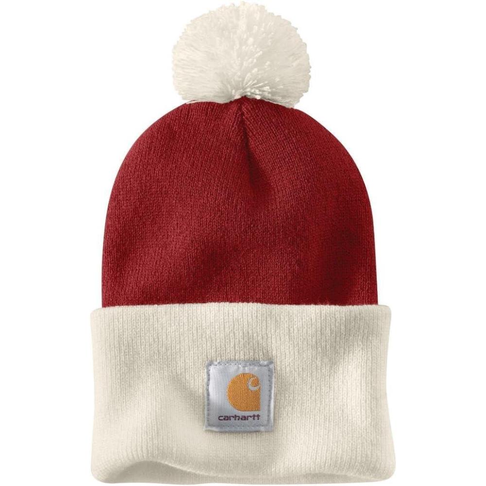 imageCarhartt Mens Knit Pom Cuffed BeanieCrabapple