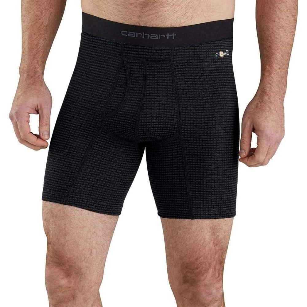 imageCarhartt Mens MBB123 8 Inch Tech Boxer BriefBlack Grid