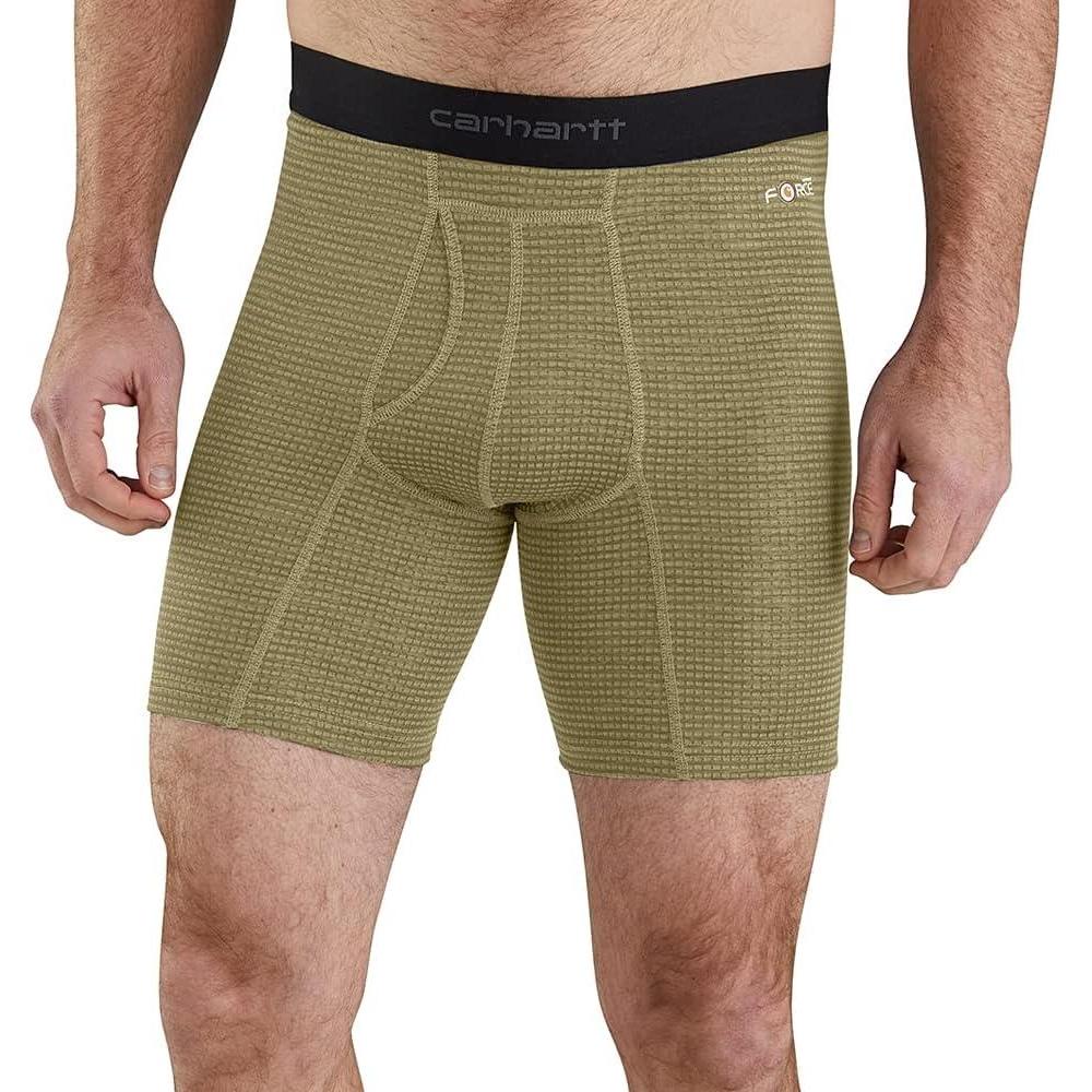 imageCarhartt Mens MBB123 8 Inch Tech Boxer BriefBurnt Olive