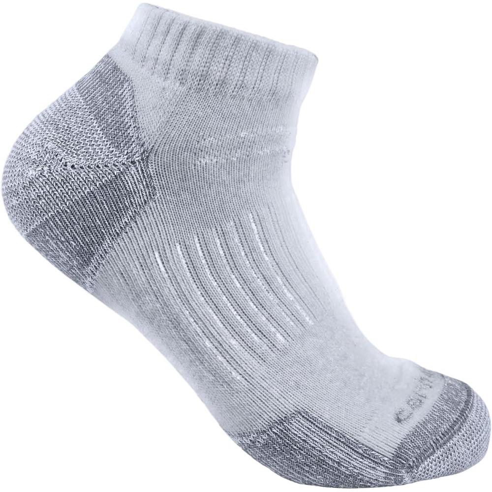imageCarhartt Mens Midweight Cotton Blend Low Cut Sock 3 PackGreyGrey