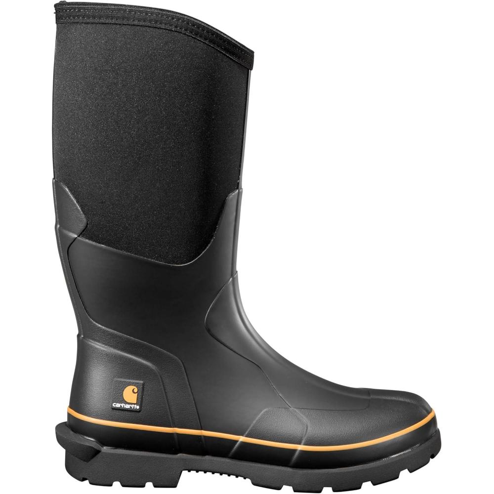 imageCarhartt Mens Mudrunner 15quot Waterproof Nano Toe Rubber BootBlack
