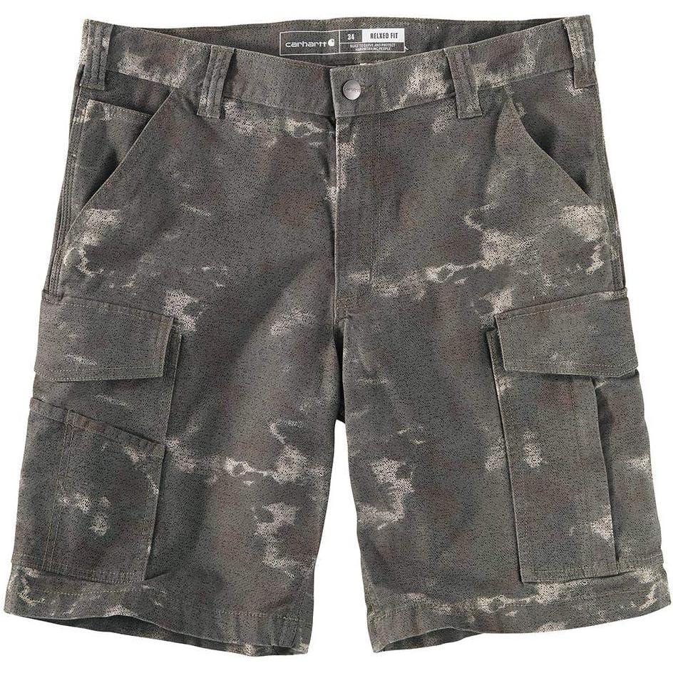 imageCarhartt Mens Relaxed 11quot Rigby Cargo ShortBurnt Olive Fatigue Camo