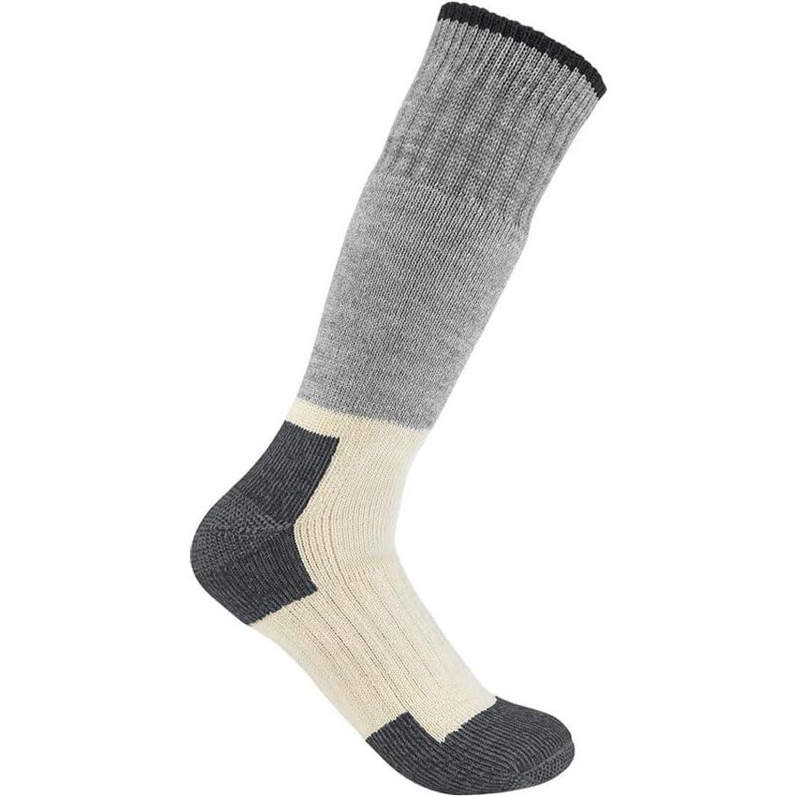 imageCarhartt Mens SB9110M Arctic Heavyweight Merino Wool Blend Boot SockHeather Black