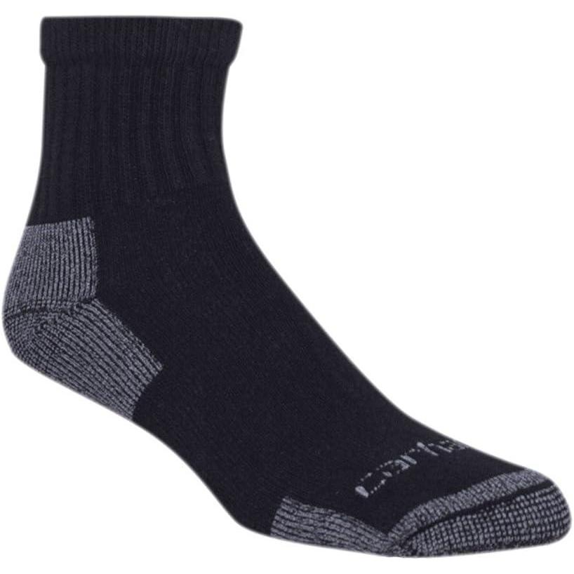 imageCarhartt Mens SQ6103M Lightweight Cotton Blend Quarter Sock 3PackCarhartt Black