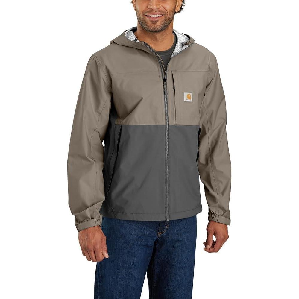imageCarhartt Mens Storm Defender Relaxed Fit Lightweight Packable JacketDesertGravel