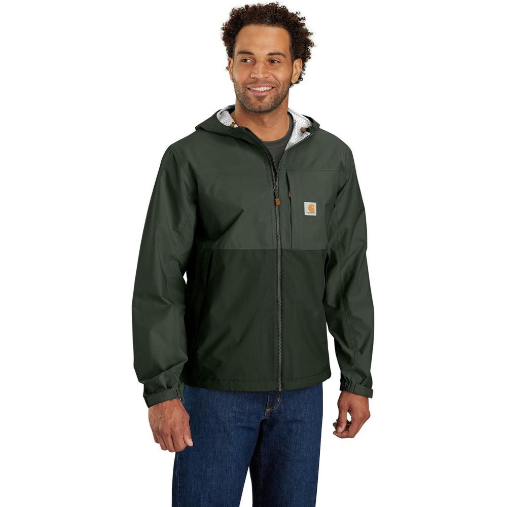 imageCarhartt Mens Storm Defender Relaxed Fit Lightweight Packable JacketForestry GreenDark Forestry Green