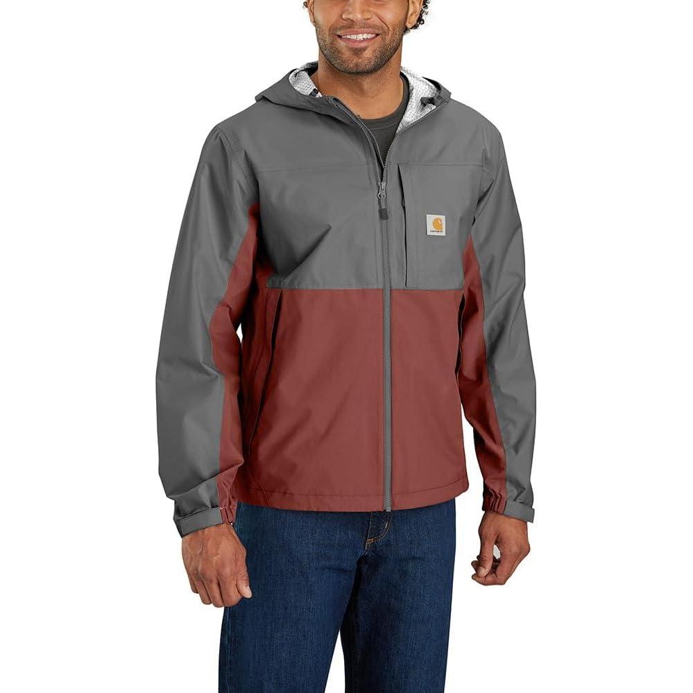 imageCarhartt Mens Storm Defender Relaxed Fit Lightweight Packable JacketSteelApple Butter