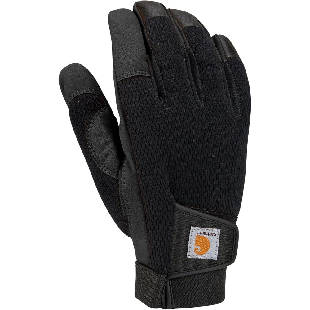 imageCarhartt Mens Synthetic Leather High Dexterity Touch Sensitive Secure Cuff GloveBlack