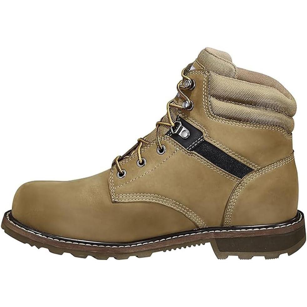 imageCarhartt Mens Traditional Welt 6quot Steel Toe Work Boot ConstructionCoyote Nubuck