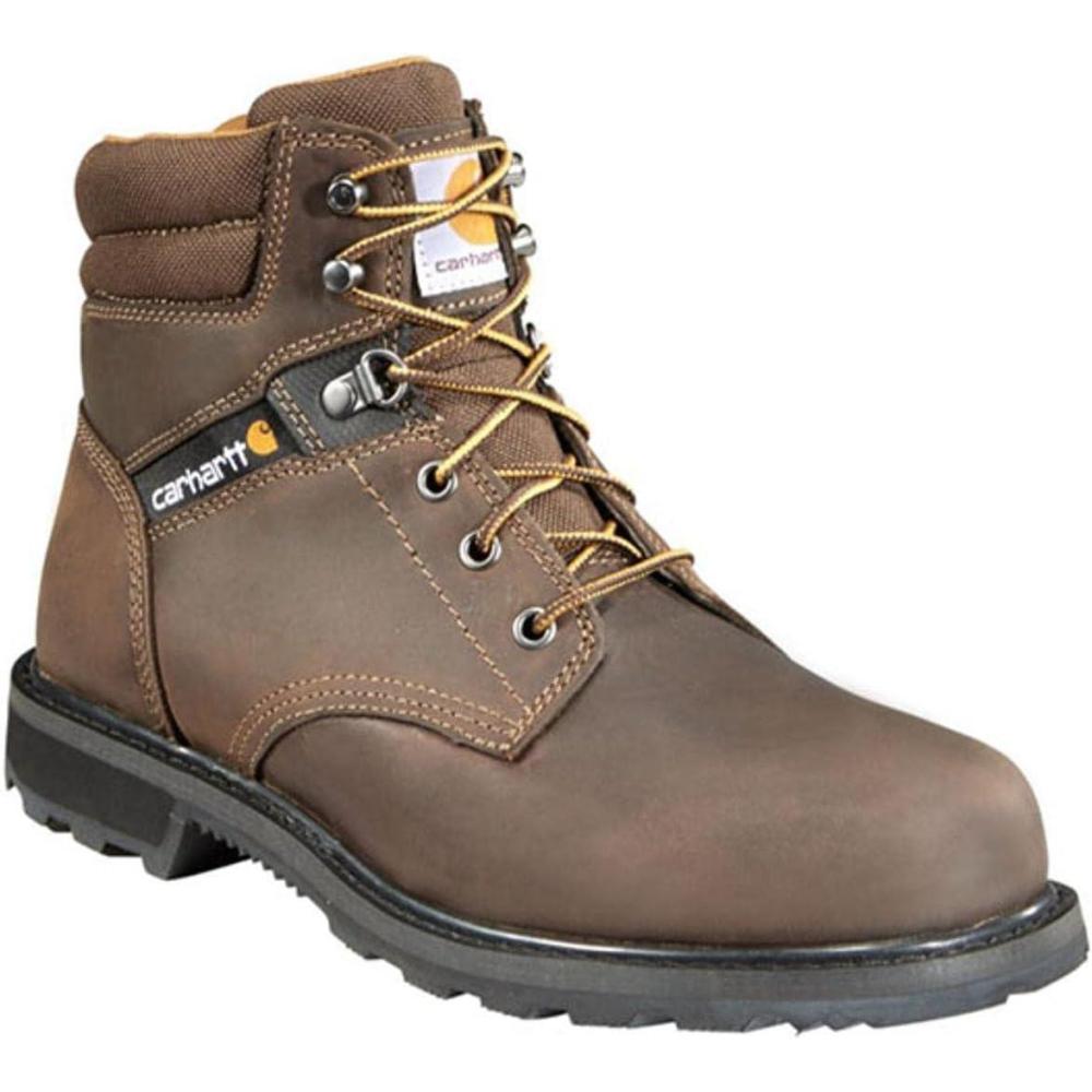 imageCarhartt Mens Traditional Welt 6quot Steel Toe Work Boot ConstructionCrazy Horse Brown Oil Tanned