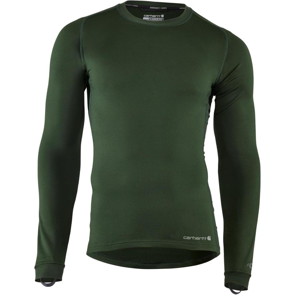 imageCarhartt Mens UH0266M Force Heavyweight Stretch Base Layer CrewneckMountain View