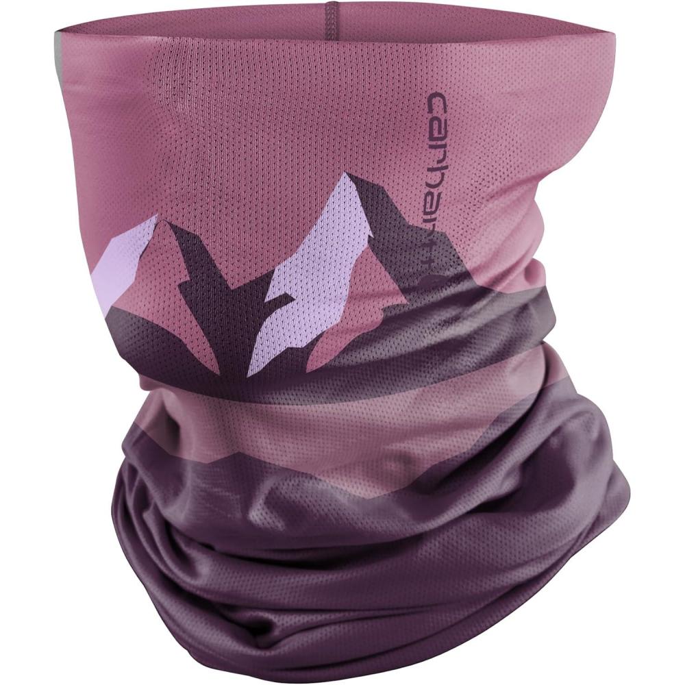 imageCarhartt Mens UP0252U Force Lightweight Cooling Neck GaiterMountain PrintwoodroseEggplant