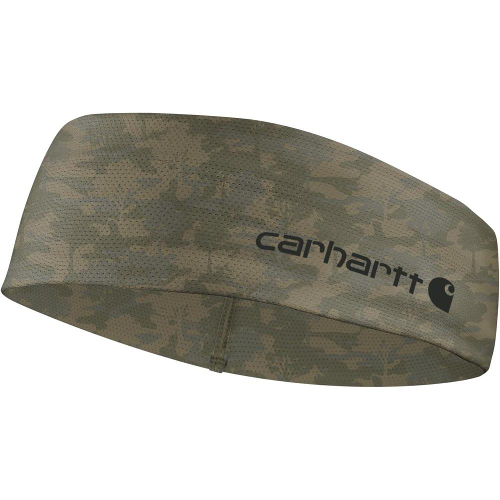 imageCarhartt Mens UP0263U Force Lightweight Cooling HeadbandTree Camoburnt Olive