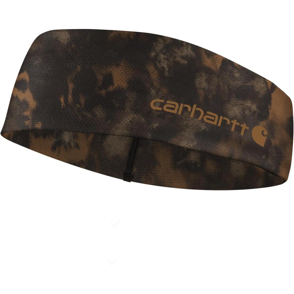 imageCarhartt Mens UP0263U Force Lightweight Cooling HeadbandWatercolor Camo PrintbrownDark Brown