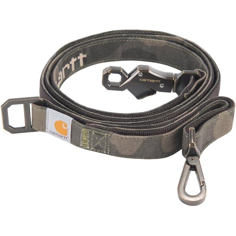 imageCarhartt Pet Durable Nylon Duck Leashes for Dogs Reflective Stitching for Visibility Blanket Stripe One SizeDuck Camo Tarmac Nylon Canvas  Webbing