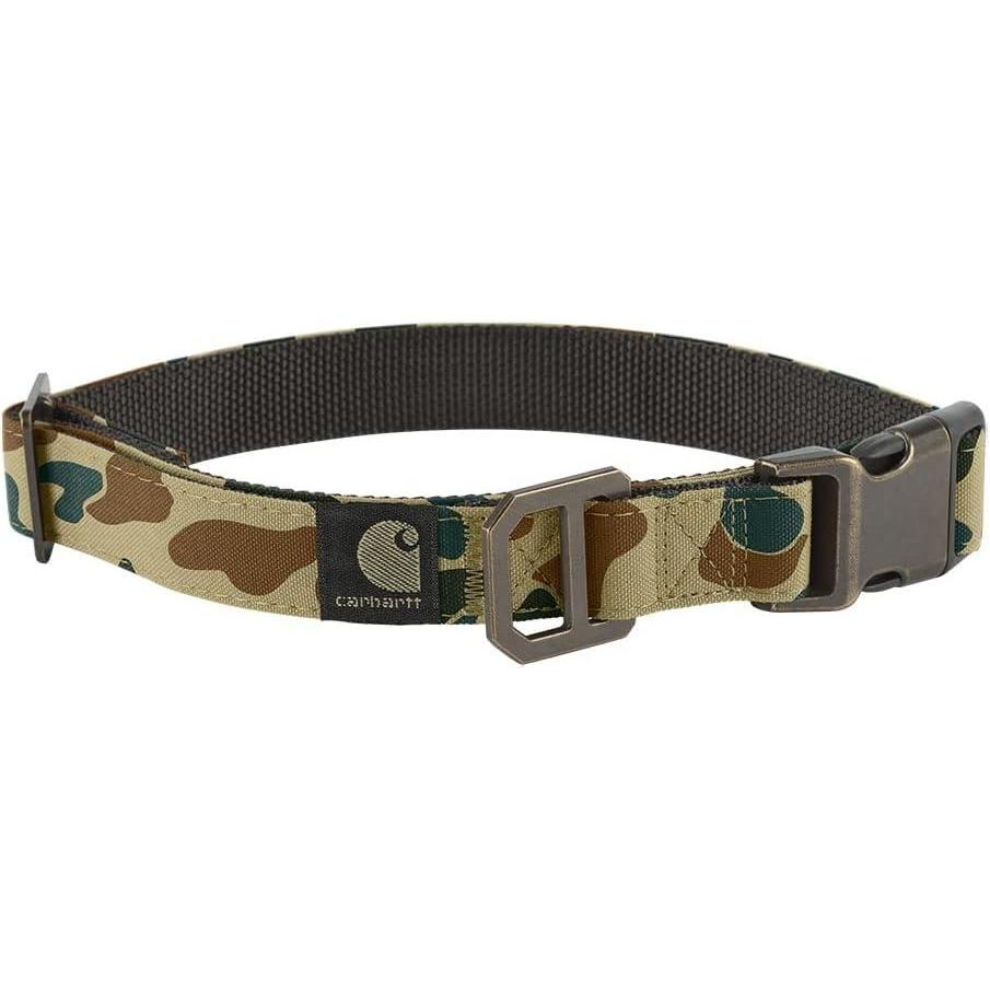 imageCarhartt Pet Fully Adjustable Webbing Collars for Dogs Reflective Stitching for Visibility Blanket Stripe Large50th Anniversary Camo