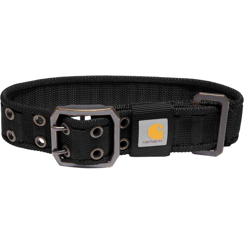 imageCarhartt Pet Fully Adjustable Wide Webbing Collar for Dogs Heavy Duty Nylon for Walking ampamp Training Black MediumBlack