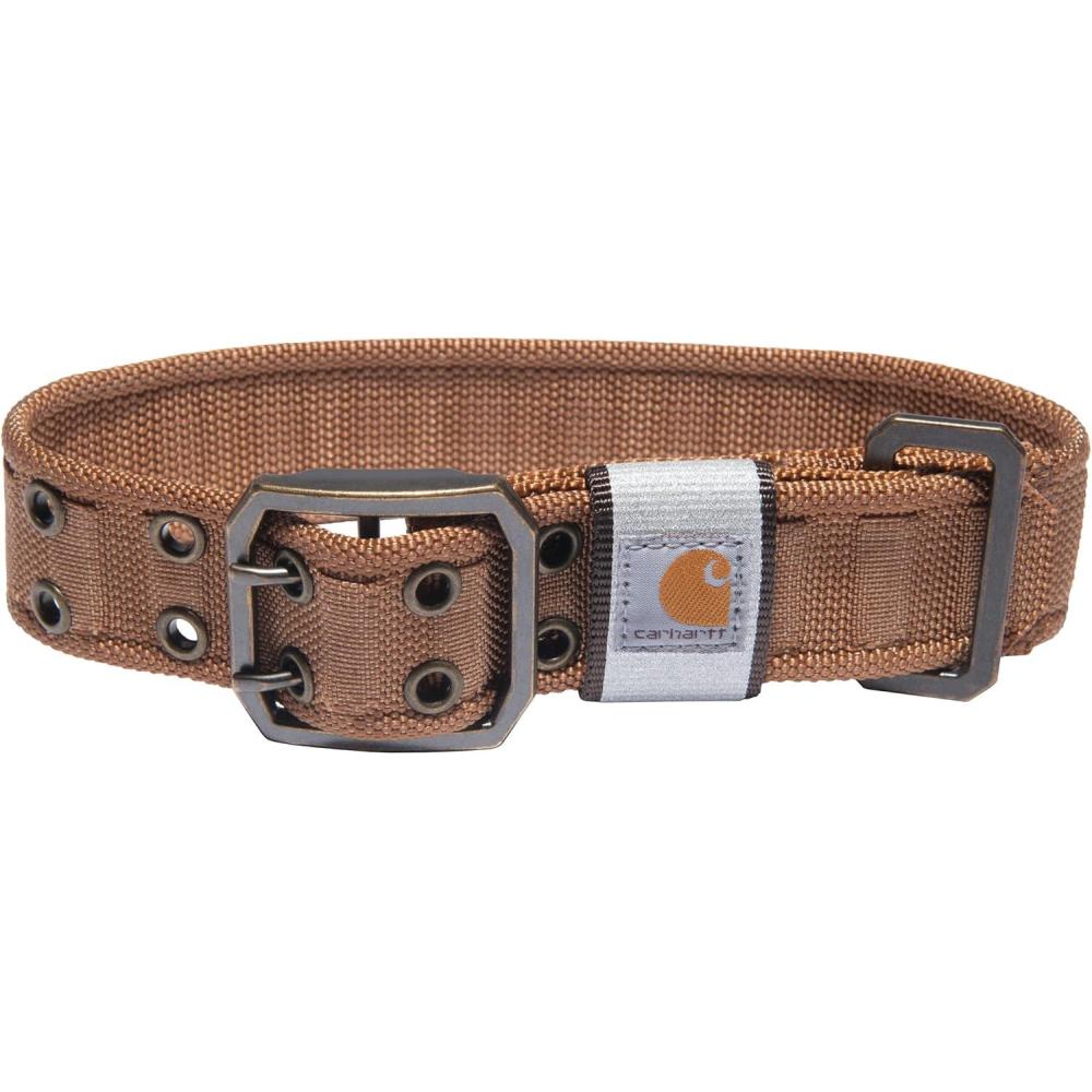 imageCarhartt Pet Fully Adjustable Wide Webbing Collar for Dogs Heavy Duty Nylon for Walking ampamp Training Black MediumCarhartt Brown