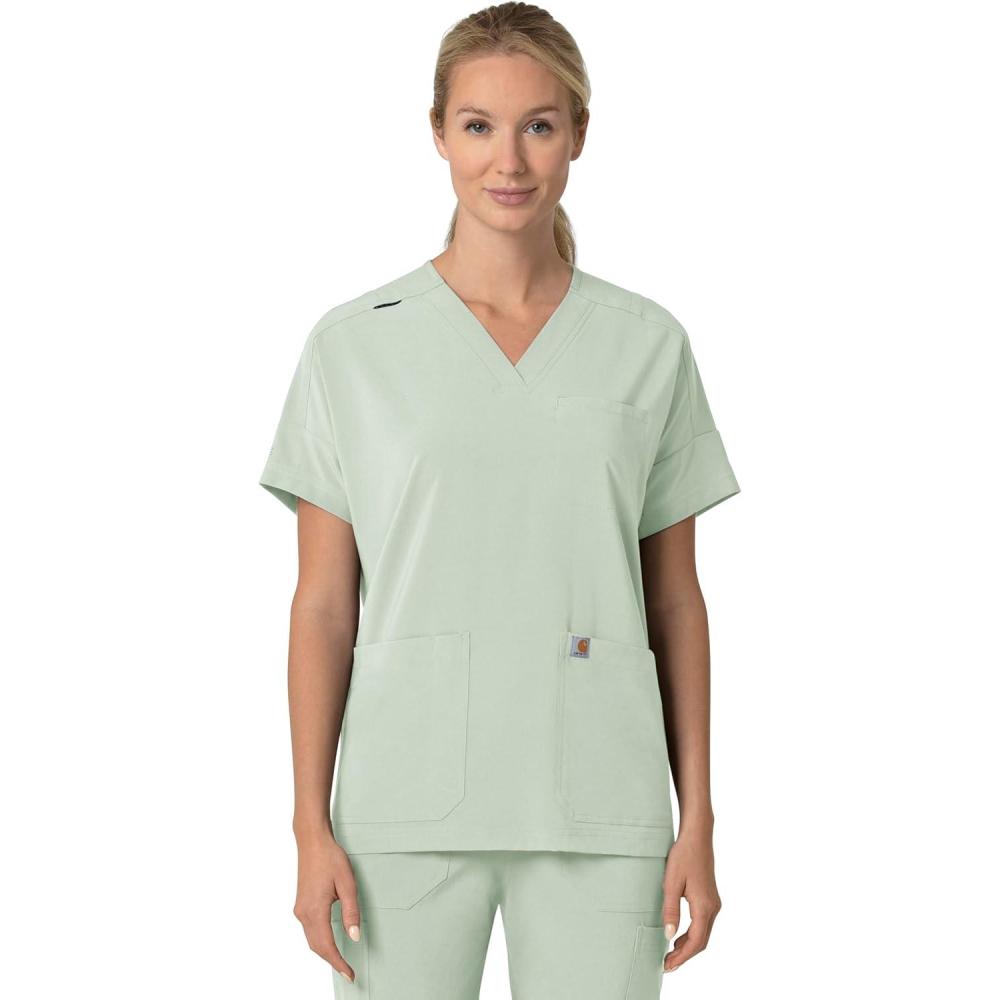 imageCarhartt Scrubs C13110 Womens Force CrossFlex Modern Fit Oversized VBig Sky
