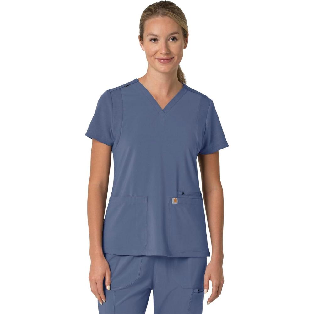 imageCarhartt Scrubs C13210 Womens Force CrossFlex Modern Fit Flex PanelRiverside