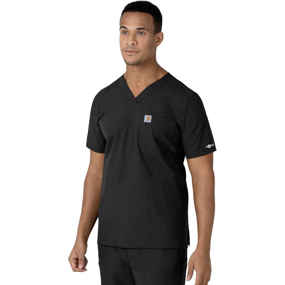 imageCarhartt Scrubs C16113 Force Modern Fit VNeck TopBlack