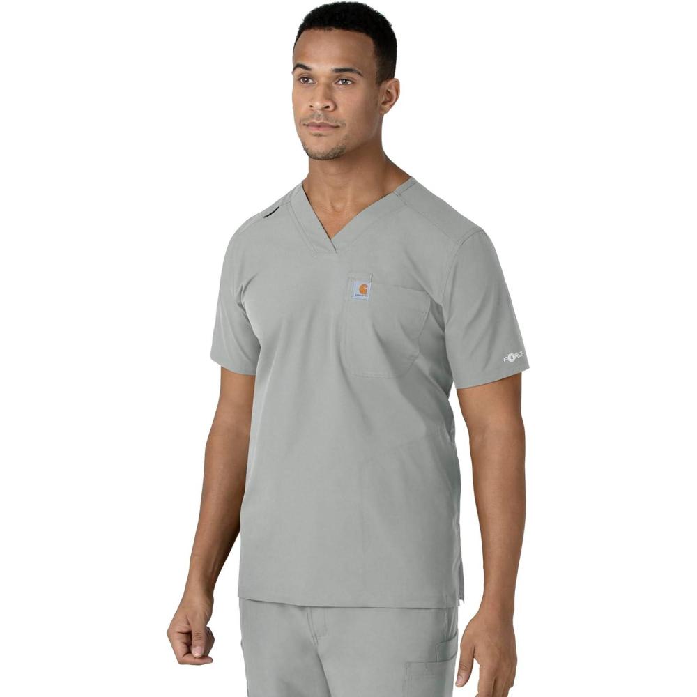imageCarhartt Scrubs C16113 Force Modern Fit VNeck TopGray