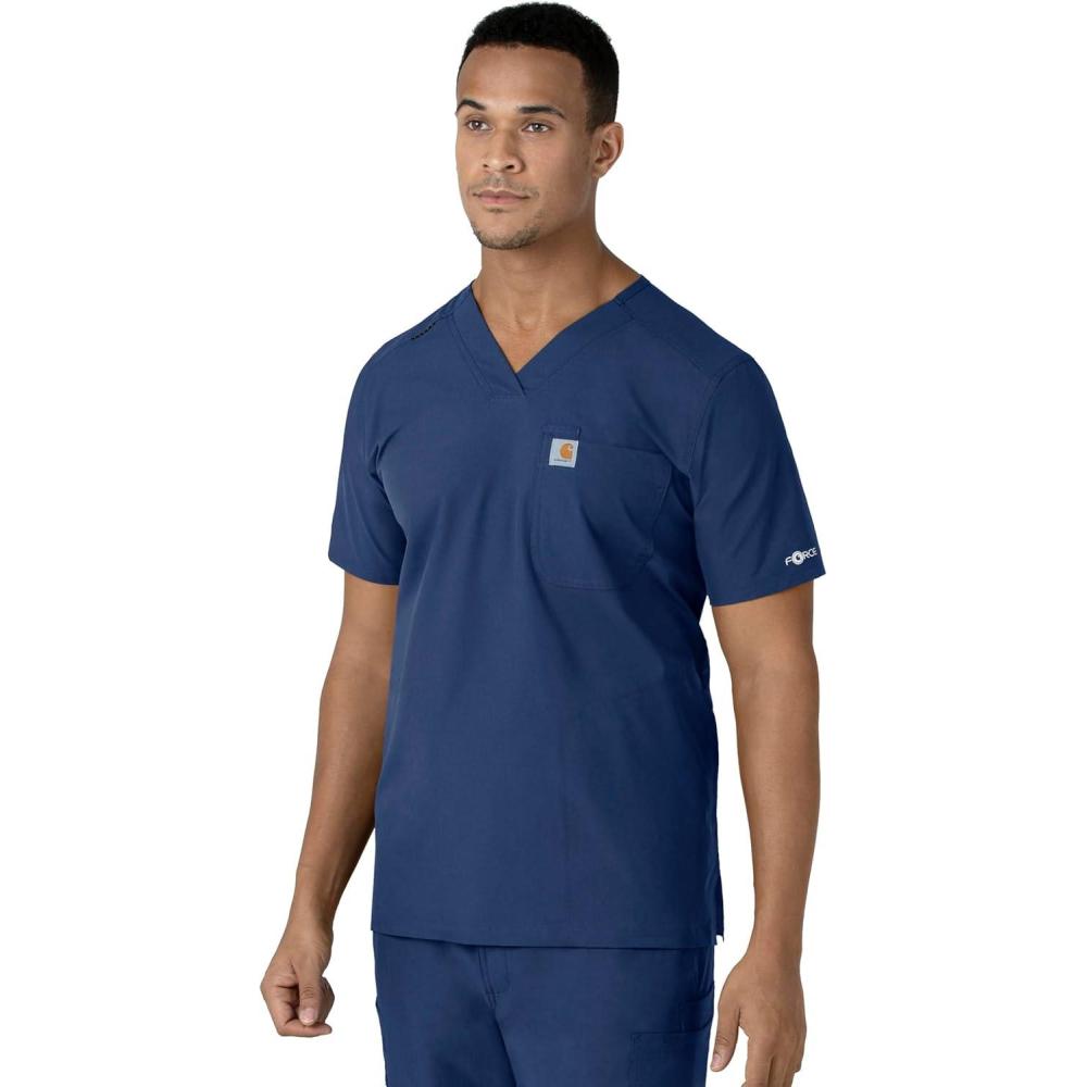 imageCarhartt Scrubs C16113 Force Modern Fit VNeck TopNavy