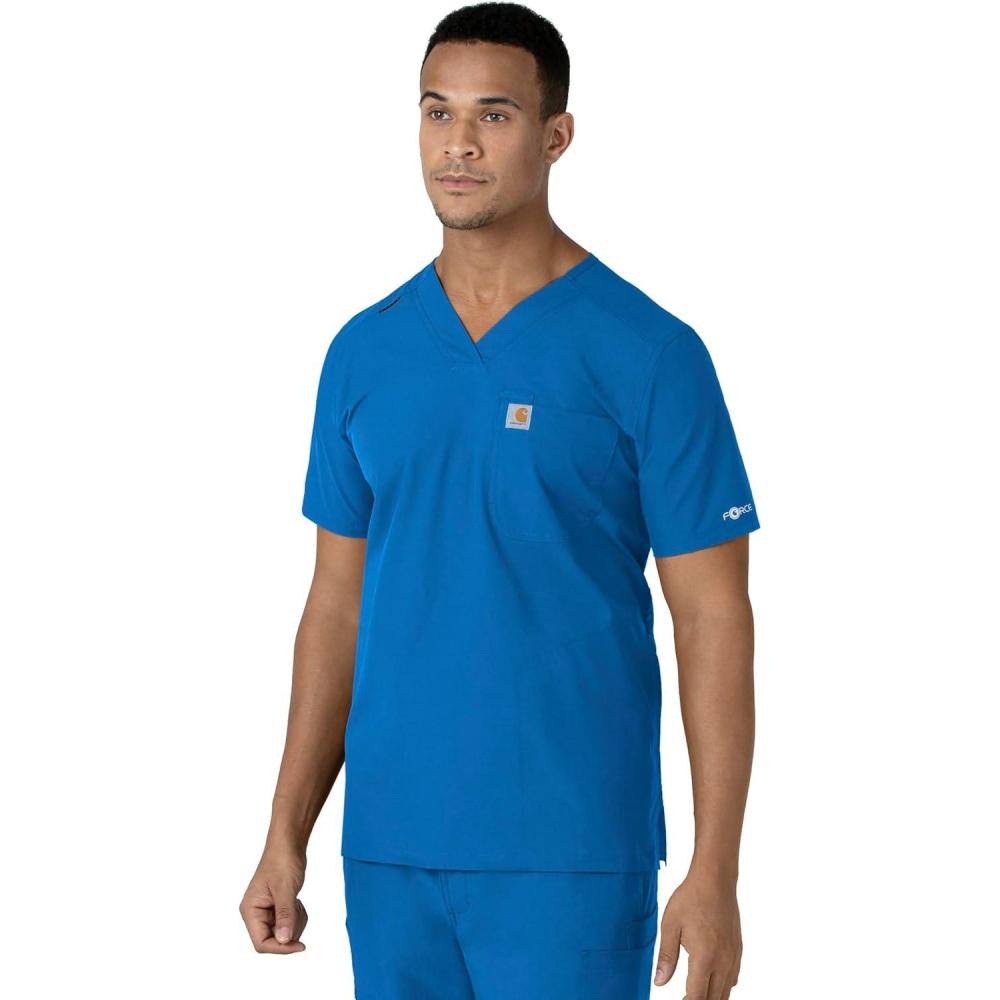 imageCarhartt Scrubs C16113 Force Modern Fit VNeck TopRoyal