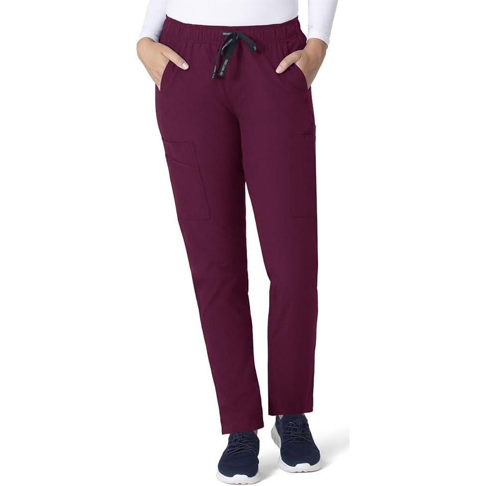 imageCarhartt Scrubs C51213 Womens Force Modern Fit Straight Leg PantWine