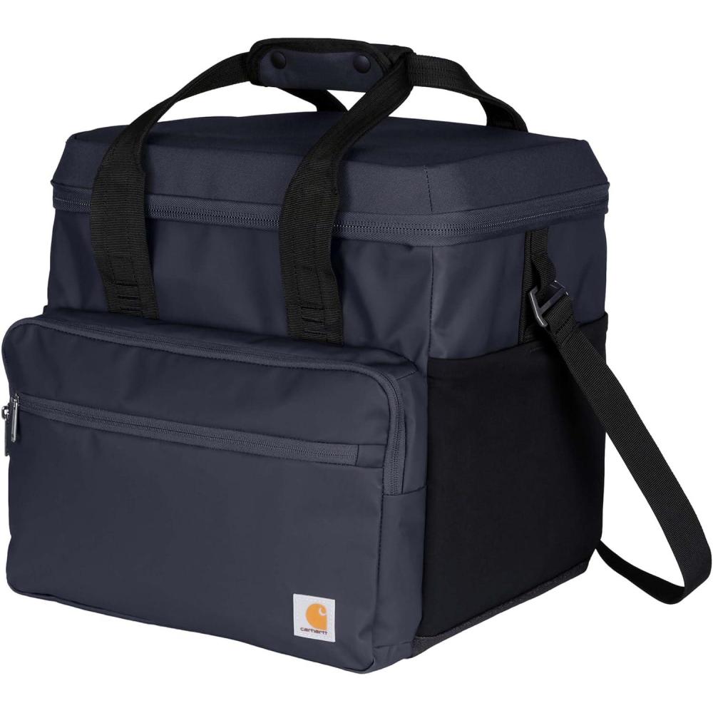 imageCarhartt Thick Foam Fully Insulated Cold Front Coolers Premium Ice Retention Durable Water Resistant Material WFront Zippered PocketBluestone