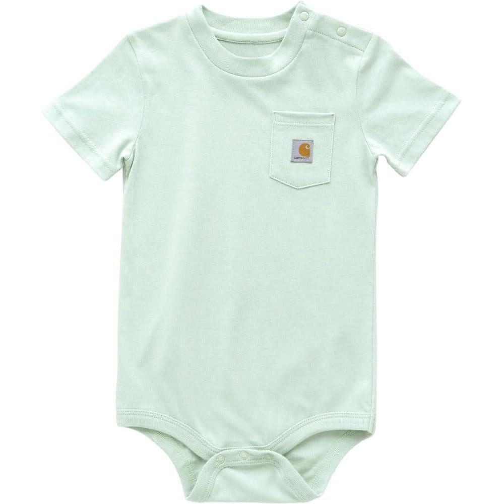 imageCarhartt Unisex Baby Shortsleeve Bodysuit Pocket TshirtSurf Spray