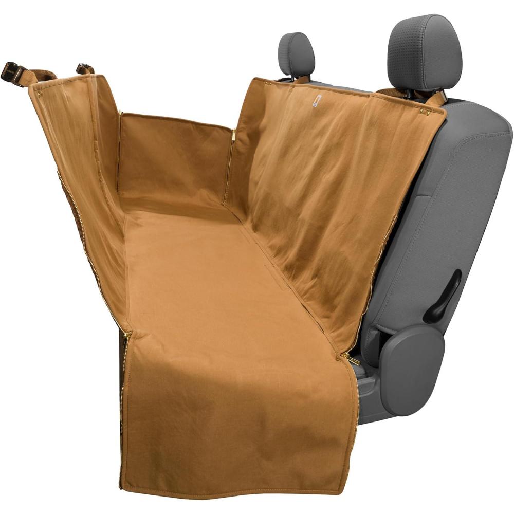 imageCarhartt Universal Fitted Nylon Duck Pet Hammock Dog Back Seat Cover Carhartt BrownCarhartt Brown