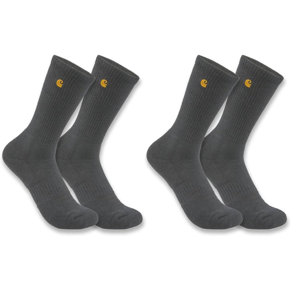 imageCarhartt Womens Force Midweight Crew Sock 2 PackCarbon Heather