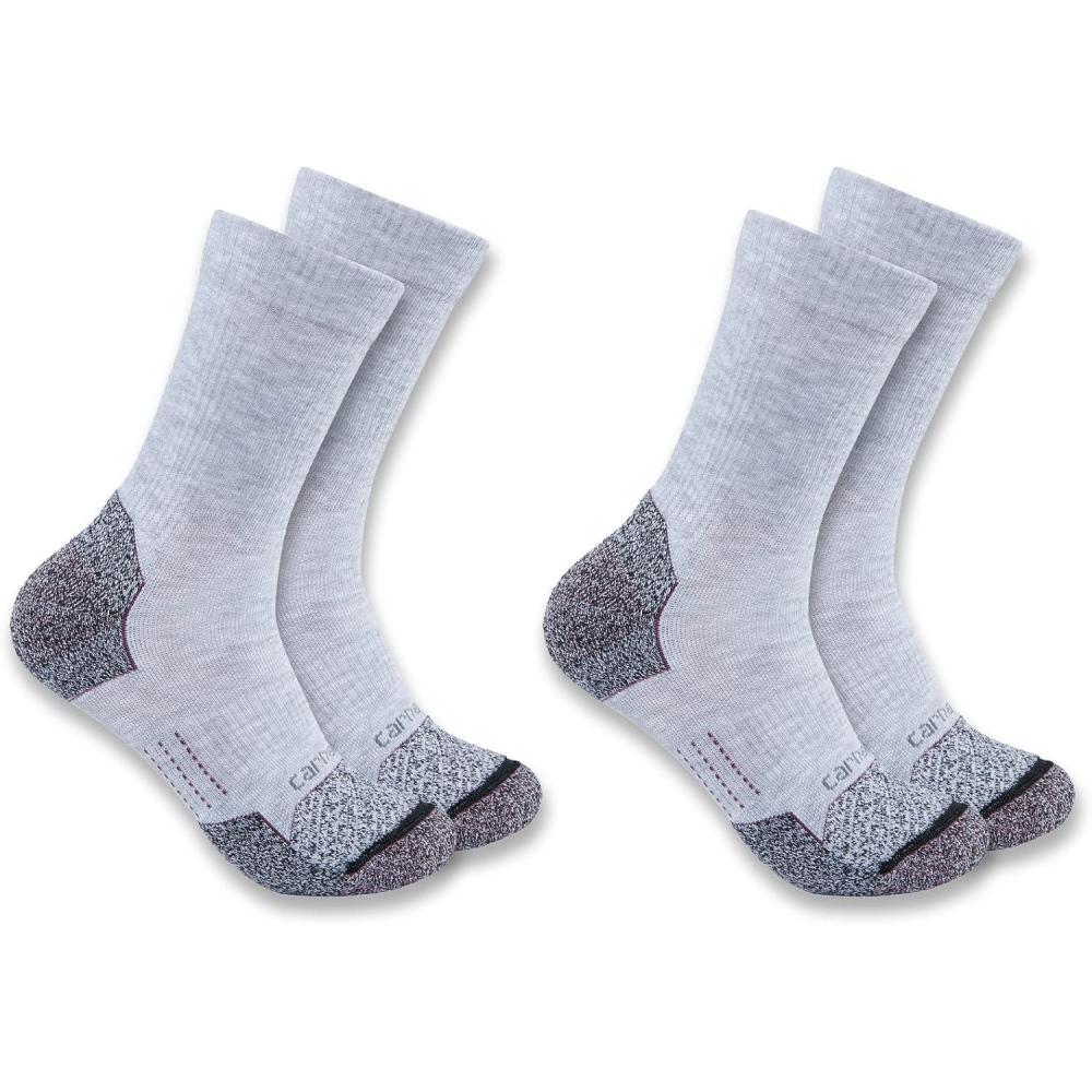 imageCarhartt Womens Force Midweight Crew Sock 2 PackGrey