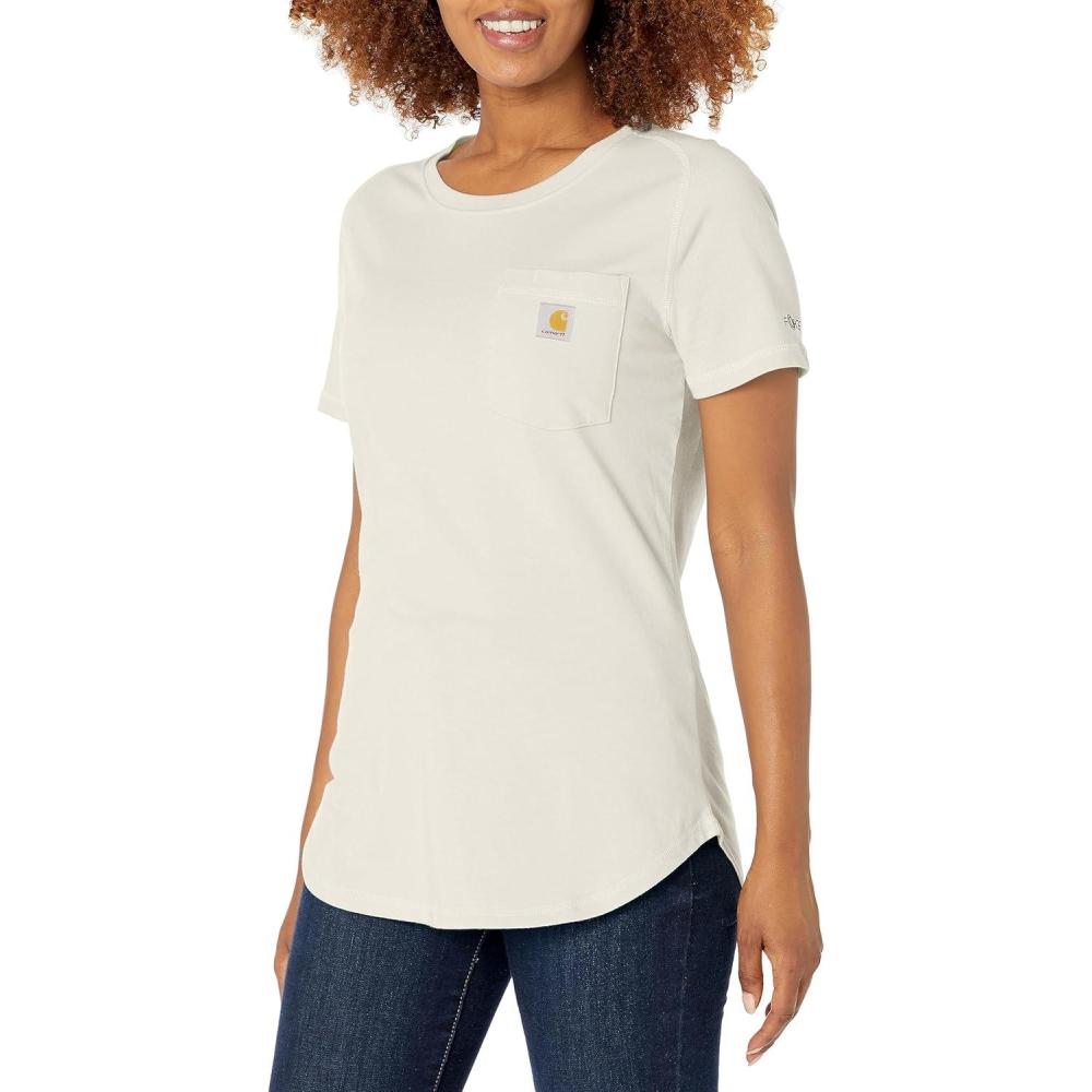 imageCarhartt Womens Force Relaxed Fit Midweight Pocket TShirtMalt