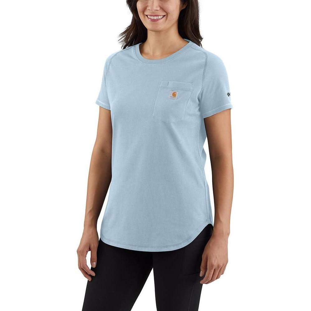 imageCarhartt Womens Force Relaxed Fit Midweight Pocket TShirtNeptune