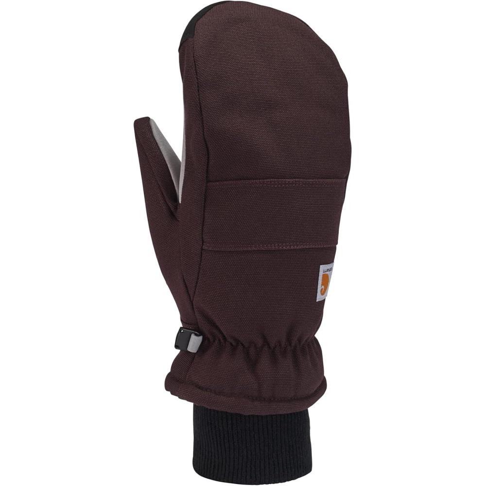 imageCarhartt Womens GL0800W Womens Insulated Duck Synthetic Leather Knit Cuff MitBlackberry