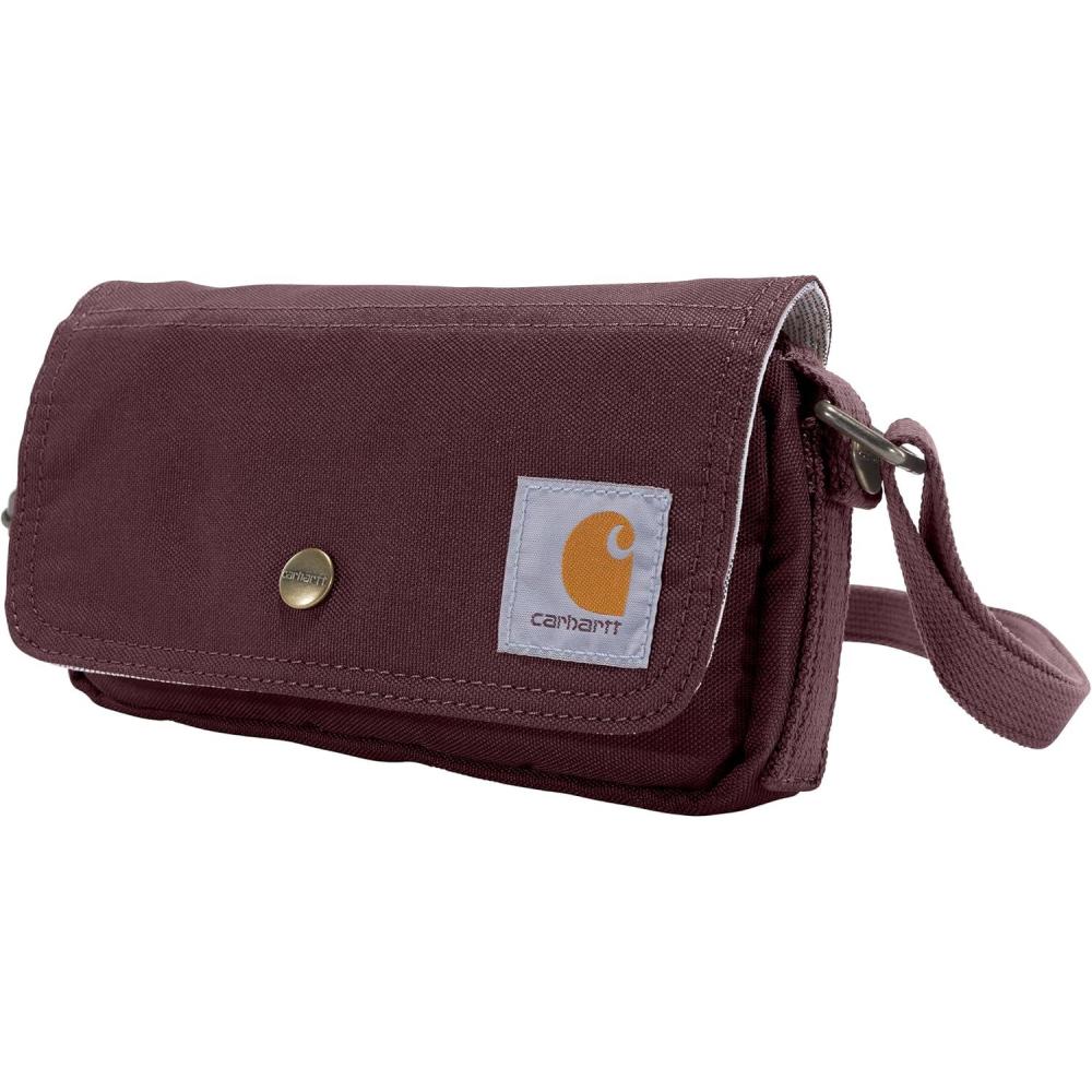 imageCarhartt Womens Horizontal Bag Carries as a Crossbody Clutch Or Waist Pack with Removable StrapHorizontal Crossbody Wine