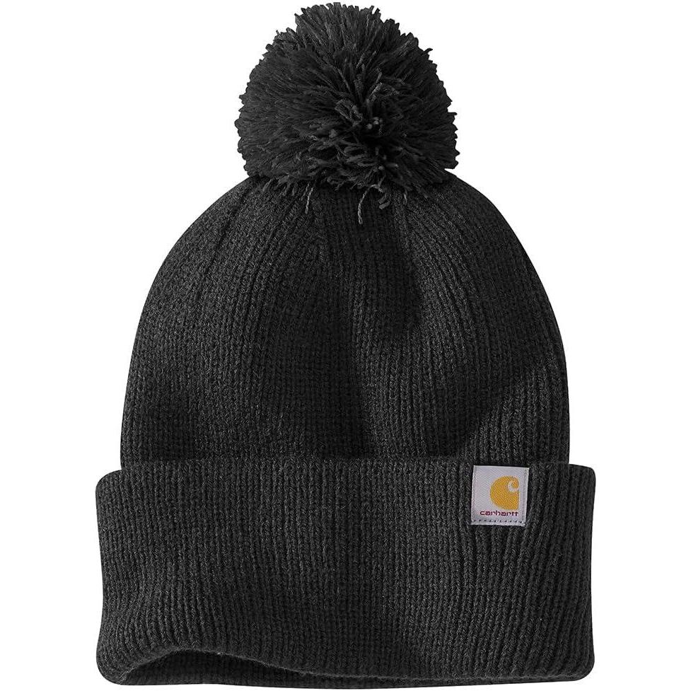 imageCarhartt Womens Knit PomPom Cuffed BeanieBlack