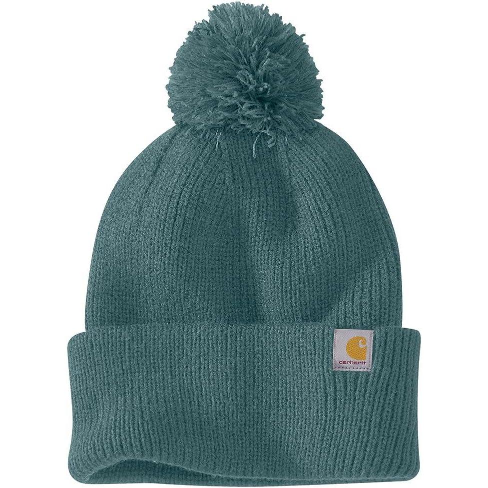 imageCarhartt Womens Knit PomPom Cuffed BeanieSea Pine