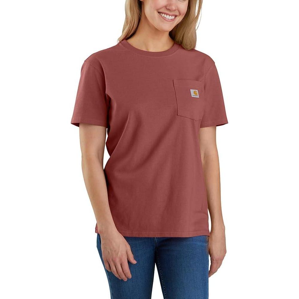 imageCarhartt Womens Loose Fit Heavyweight ShortSleeve Pocket TShirtSable