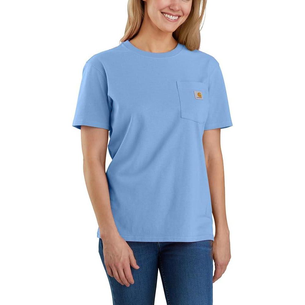 imageCarhartt Womens Loose Fit Heavyweight ShortSleeve Pocket TShirtSkystone