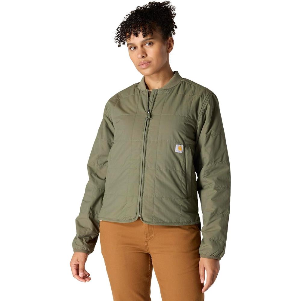 imageCarhartt Womens Rain Defender Loose Fit Lightweight Insulated JacketDusty Olive