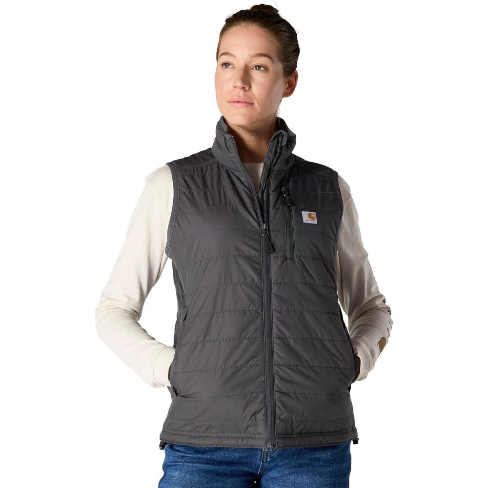 imageCarhartt Womens Rain Defender Nylon Insulated MockNeck VestShadow