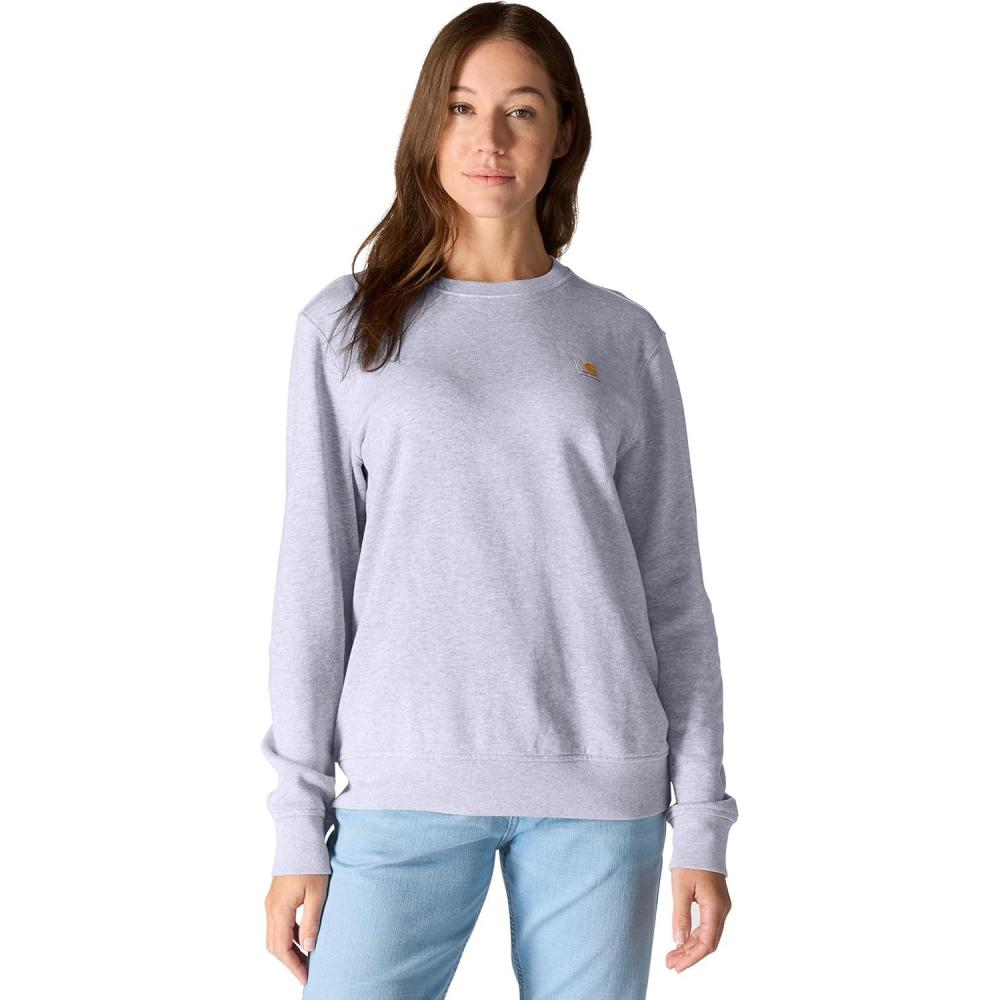 imageCarhartt Womens Relaxed Fit Midweight French Terry Crewneck SweatshirtMica