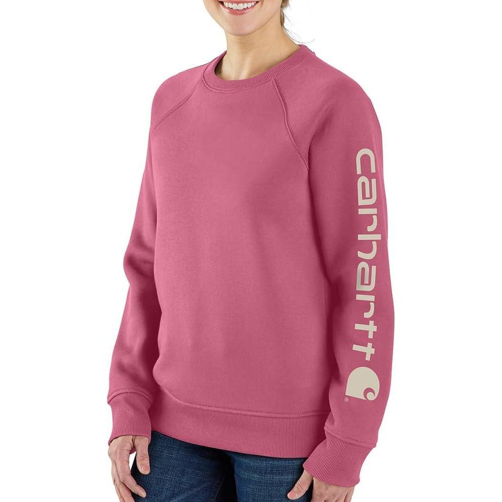 imageCarhartt Womens Relaxed Fit Midweight Graphic Crewneck SweatshirtWoodrose