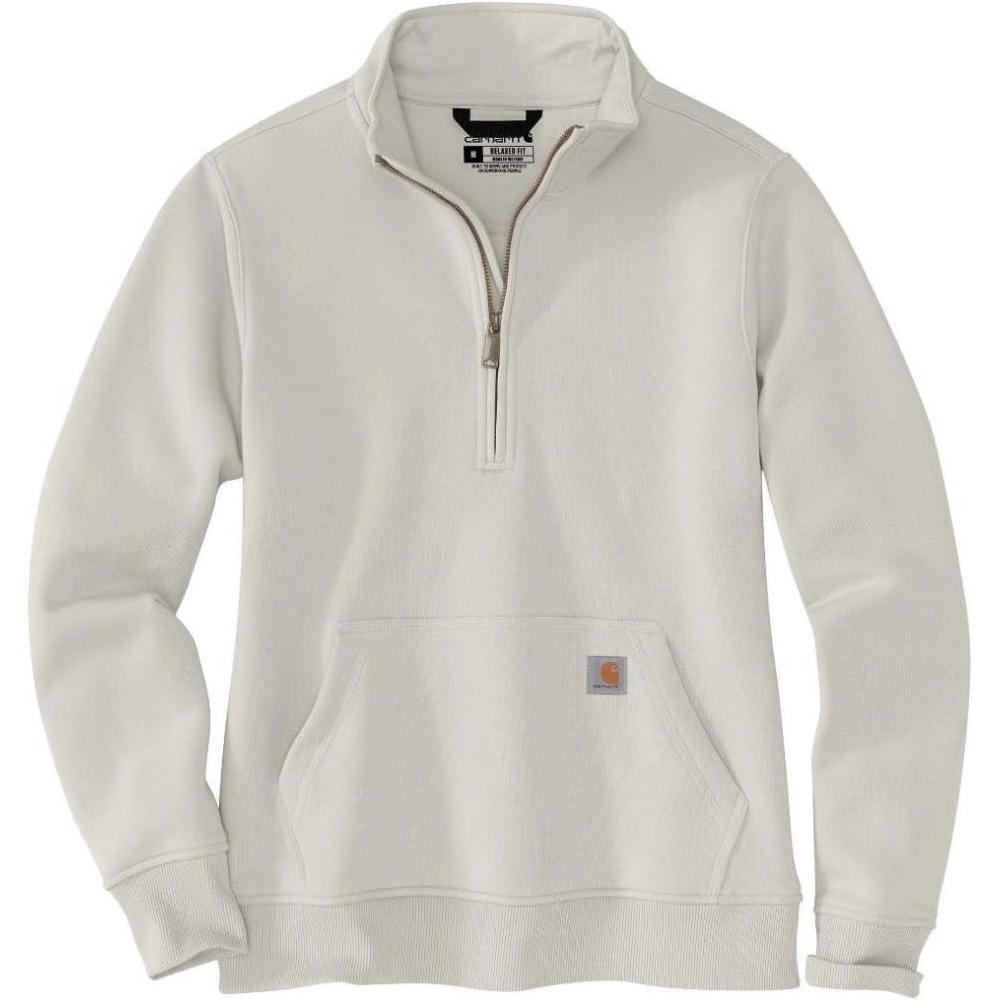 imageCarhartt Womens Relaxed Fit Midweight QuarterZip MockNeck SweatshirtMalt
